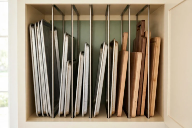 Baking Sheet Storage: Vertical Dividers That End the Pile